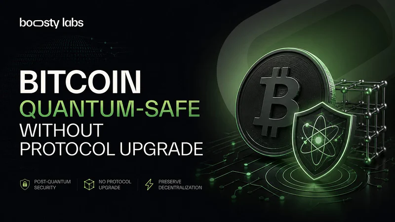 Bitcoin Can Become Quantum-Safe Without a Protocol Upgrade. Here Is What That Actually Means